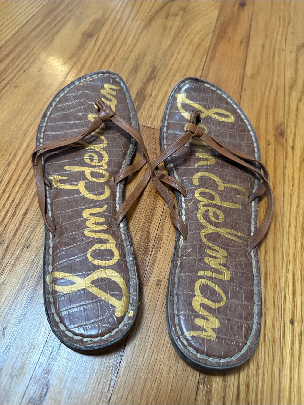 Sam Edelman Brown Flip Flops